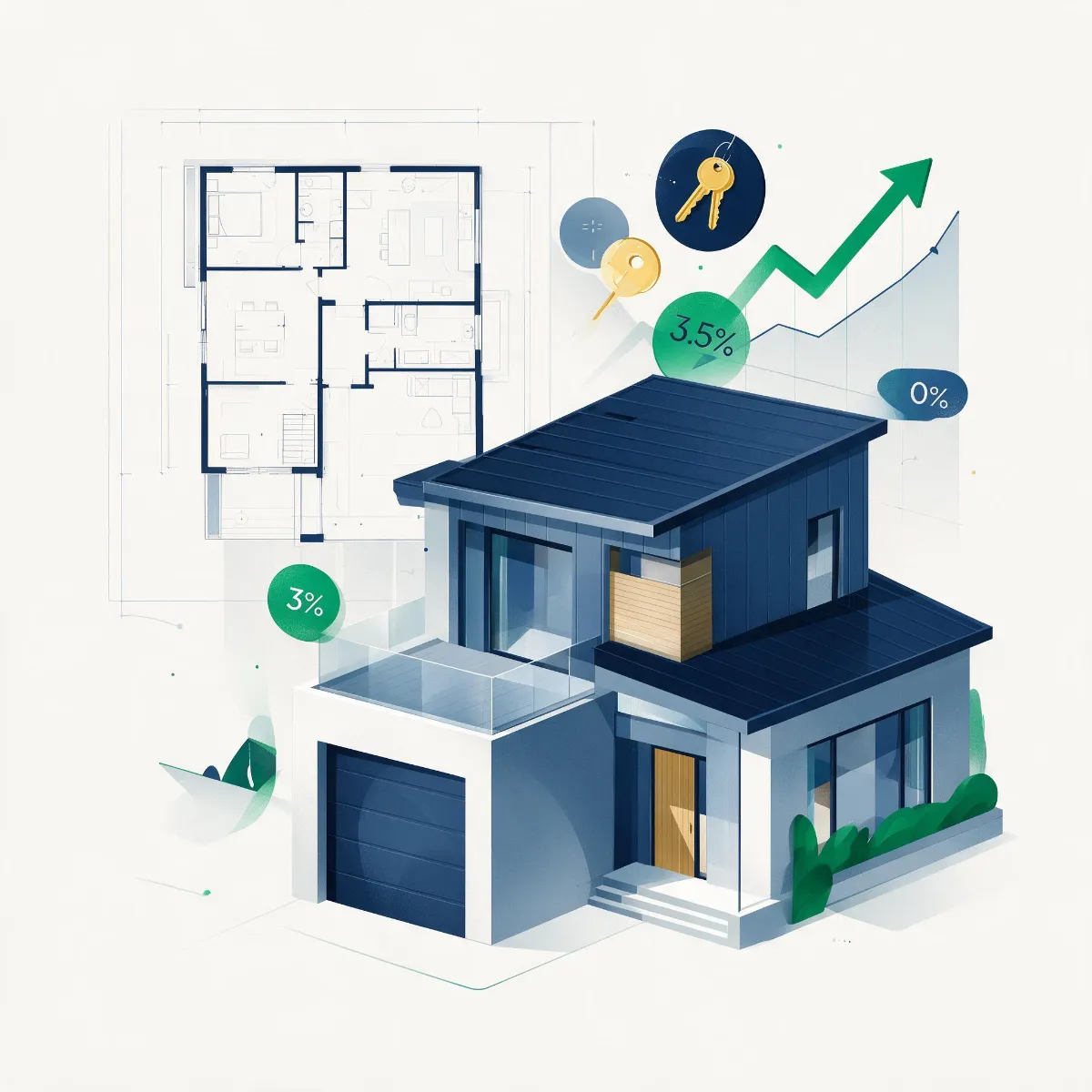 First-time home buyer guide 2026 illustrating mortgage loan options, down payments, and assistance grants.