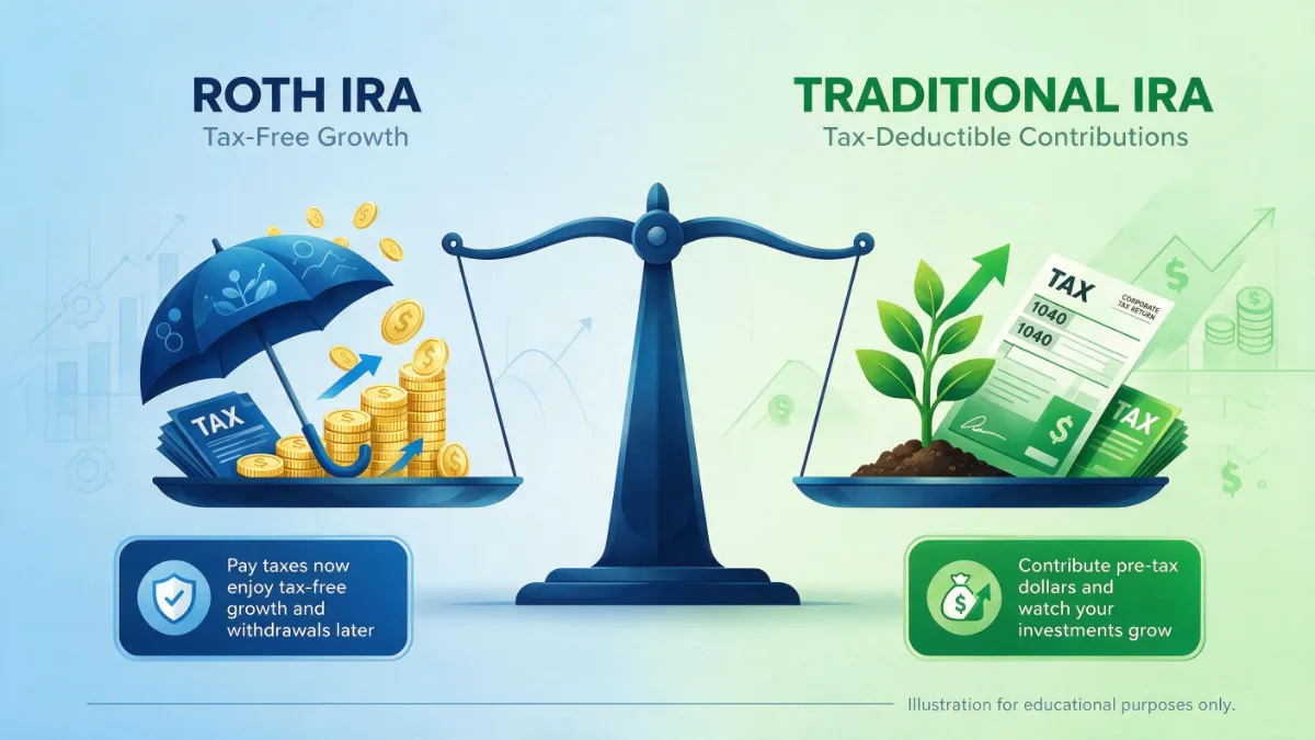 Roth IRA vs. Traditional IRA in 2026: Contribution Limits, Tax Rules & Which Is Better