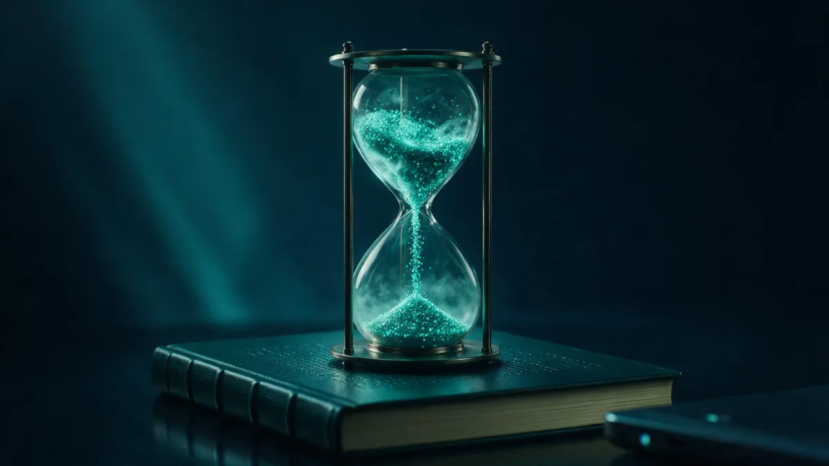 Hourglass representing transition timelines for income-driven repayment and the Repayment Assistance Plan.