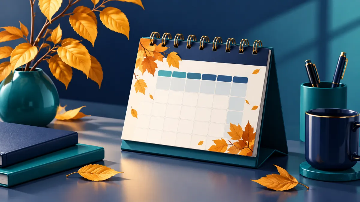 Autumn-calendar Autumn calendar representing the IRS revenue procedure announcement timeline.