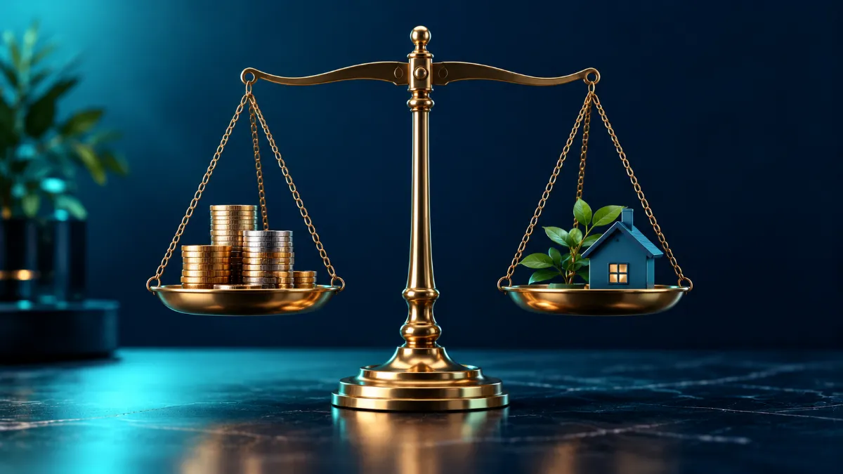 Brass-balance-scale Balance scale representing how ordinary income tax rates adjust to maintain purchasing power.