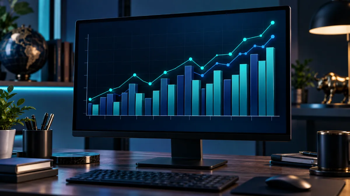 Federal-Reserve-interest-rates Digital chart analyzing Federal Reserve interest rates and Treasury yields.