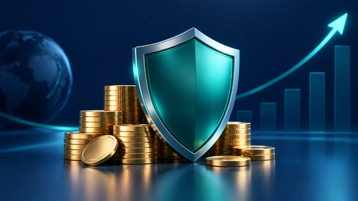 A protective shield illustrating IRS safe harbor rules for estimated tax payments.