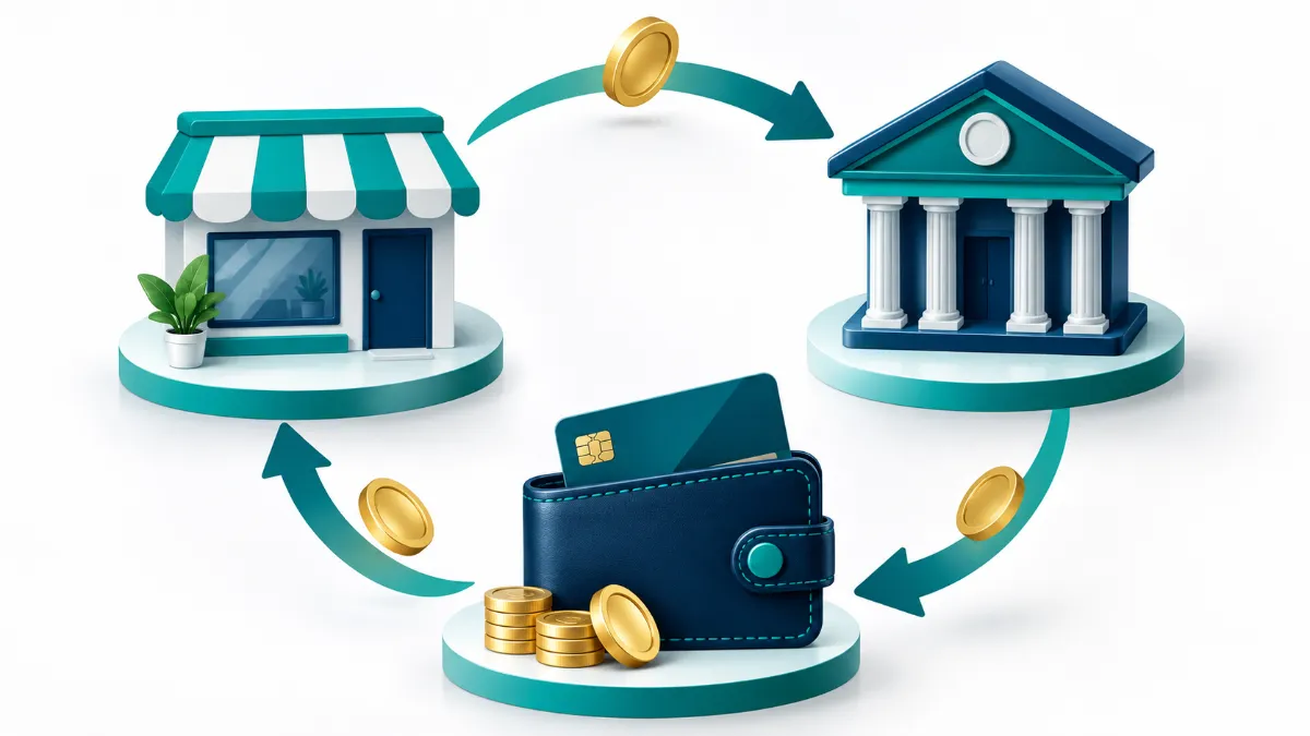 Pyment-circular-flow-diagram Credit card interchange fees circular flow diagram.