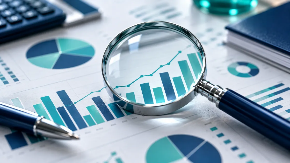 Silver-magnifying-glass A magnifying glass over financial data evaluating fsa vs hsa 2027 which is better for tax savings.