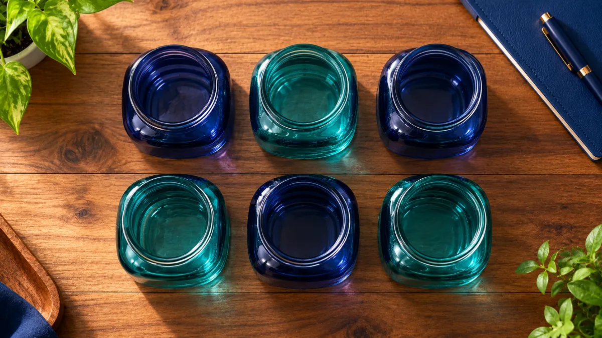 empty-glass-jars Dividing cash flow into different seasonal budget categories for holiday planning.