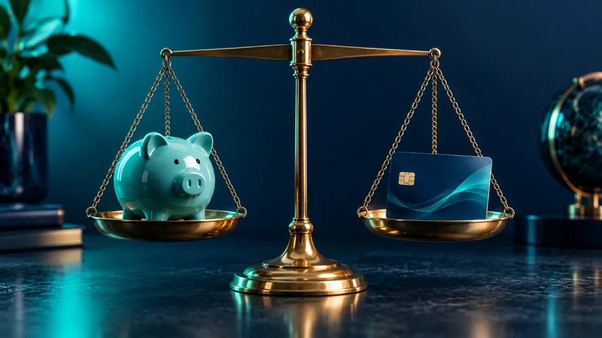 golden-balancing-scale Balancing savings and strategies to reduce holiday debt.