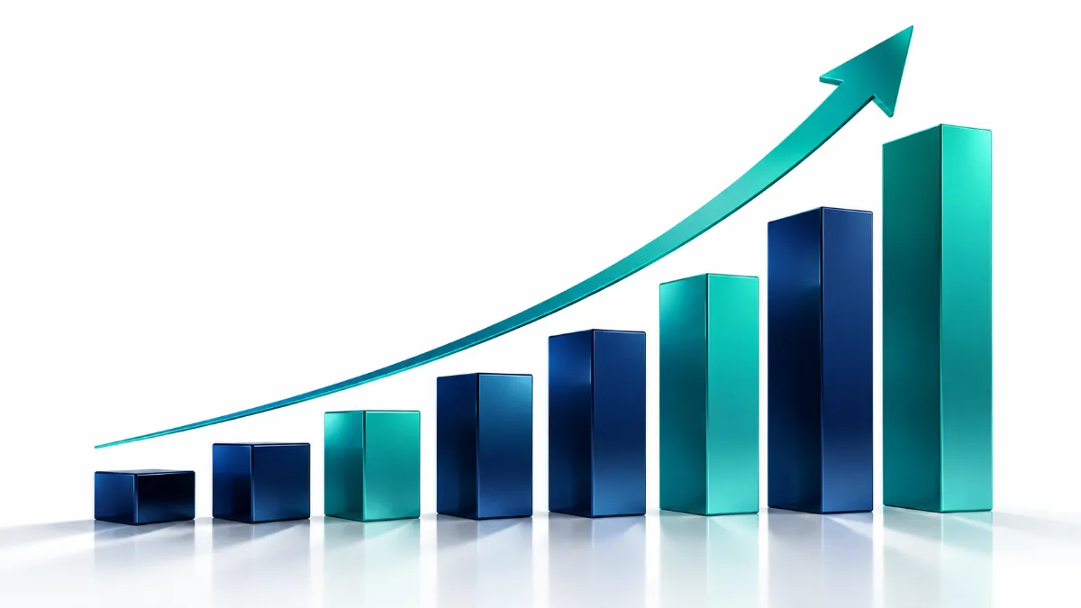 rising-bar-chart Visual representation of an average yearly raise percentage based on economic data.